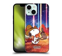 Head Case Designs Officially Licensed Peanuts Nebula Horse Riding Snoopy Space Cowboy Hard Back Case Compatible With Apple iPhone 13 Mini