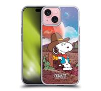 Head Case Designs Officially Licensed Peanuts Nebula Ranger Snoopy Space Cowboy Gel Case [Military Grade Protection] Compatible with Apple iPhone 15 and Compatible with MagSafe