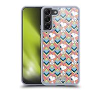 Head Case Designs Officially Licensed Peanuts Orange Pattern Snoopy Deco Dreams Gel Case [Military Grade Protection] Compatible with Samsung Galaxy S22+ 5G and Compatible with MagSafe