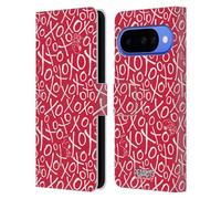 Head Case Designs Officially Licensed Peanuts Pattern Sealed With A Kiss Leather Wallet Case Compatible With Google Pixel 10