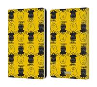Head Case Designs Officially Licensed Peanuts Patterns 2 Charlie Brown Leather Wallet Case Compatible With Amazon Kindle Paperwhite 6