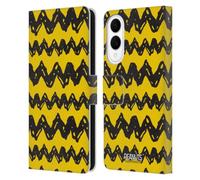 Head Case Designs Officially Licensed Peanuts Patterns Charlie Brown Leather Wallet Case Compatible With Samsung Galaxy S25 Edge