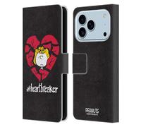 Head Case Designs Officially Licensed Peanuts Sally Brown Heartbreaker Sealed With A Kiss Leather Wallet Case Compatible With Apple iPhone 17 Pro