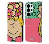 Head Case Designs Officially Licensed Peanuts Sally Flowers Halfs And Laughs Leather Wallet Case Compatible With Samsung Galaxy S26 Ultra