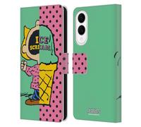 Head Case Designs Officially Licensed Peanuts Sally Ice Cream Halfs And Laughs Leather Wallet Case Compatible With Samsung Galaxy S25 Edge