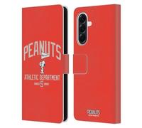 Head Case Designs Officially Licensed Peanuts Snoopy Athletic Department Varsity Sports Leather Wallet Case Compatible With Samsung Galaxy A56 5G