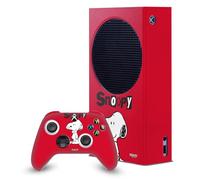 Head Case Designs Officially Licensed Peanuts Snoopy Character Graphics Game Console Wrap and Game Controller Skin Bundle Compatible With Xbox Series S