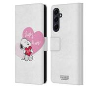 Head Case Designs Officially Licensed Peanuts Snoopy Hugs And Kisses Sealed With A Kiss Leather Wallet Case Compatible With Samsung Galaxy A55 5G