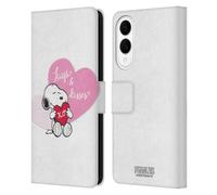 Head Case Designs Officially Licensed Peanuts Snoopy Hugs And Kisses Sealed With A Kiss Leather Wallet Case Compatible With Samsung Galaxy S25 Edge