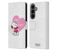 Head Case Designs Officially Licensed Peanuts Snoopy Hugs And Kisses Sealed With A Kiss Leather Wallet Case Compatible With Samsung Galaxy S26 Plus
