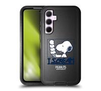 Head Case Designs Officially Licensed Peanuts Snoopy I Scream Rock Tees Ultra-Armoured Shockproof Case [Military Grade Protection] Compatible With Samsung Galaxy A35 5G