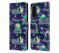 Head Case Designs Officially Licensed Peanuts Snoopy Patterns Spooktacular Leather Wallet Case Compatible With Samsung Galaxy A36 5G