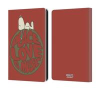 Head Case Designs Officially Licensed Peanuts Snoopy Peace Love Music Woodstock 50th Leather Wallet Case Compatible With Amazon Kindle Paperwhite 6