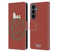 Head Case Designs Officially Licensed Peanuts Snoopy Peace Love Music Woodstock 50th Leather Wallet Case Compatible With Samsung Galaxy S26 Plus