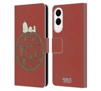 Head Case Designs Officially Licensed Peanuts Snoopy Peace Love Music Woodstock 50th Leather Wallet Case Compatible With Samsung Galaxy S25 Edge