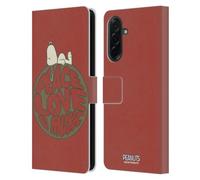 Head Case Designs Officially Licensed Peanuts Snoopy Peace Love Music Woodstock 50th Leather Wallet Case Compatible With Samsung Galaxy A36 5G