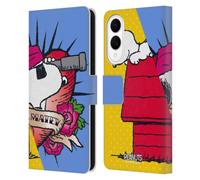 Head Case Designs Officially Licensed Peanuts Snoopy Pirate Halfs And Laughs Leather Wallet Case Compatible With Samsung Galaxy S25 Edge