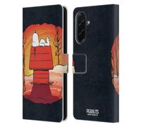 Head Case Designs Officially Licensed Peanuts Snoopy Spooktacular Leather Wallet Case Compatible With Samsung Galaxy A36 5G