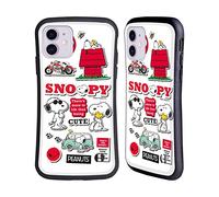 Head Case Designs Officially Licensed Peanuts Snoopy Sticker Print Trends Hybrid Case Compatible With Apple iPhone 11