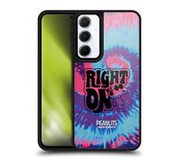 Head Case Designs Officially Licensed Peanuts Snoopy Tie Dye Right On Woodstock 50th Gel Armour Case [Military Grade Protection] Compatible With Samsung Galaxy A55 5G