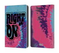 Head Case Designs Officially Licensed Peanuts Snoopy Tie Dye Right On Woodstock 50th Leather Wallet Case Compatible With Amazon Kindle Paperwhite 6