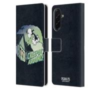 Head Case Designs Officially Licensed Peanuts Snoopy Vampire Spooktacular Leather Wallet Case Compatible With Samsung Galaxy A36 5G