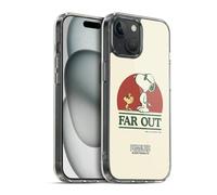 Head Case Designs Officially Licensed Peanuts Snoopy Woodstock Far Out Woodstock 50th Gel Case [Military Grade Protection] Compatible With Apple iPhone 15