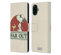 Head Case Designs Officially Licensed Peanuts Snoopy Woodstock Far Out Woodstock 50th Leather Wallet Case Compatible With Samsung Galaxy A07