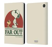 Head Case Designs Officially Licensed Peanuts Snoopy Woodstock Far Out Woodstock 50th Leather Wallet Case Compatible With Amazon Fire 7 2022