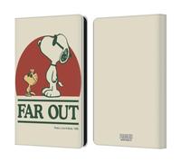 Head Case Designs Officially Licensed Peanuts Snoopy Woodstock Far Out Woodstock 50th Leather Wallet Case Compatible With Amazon Kindle Paperwhite 6