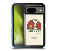 Head Case Designs Officially Licensed Peanuts Snoopy Woodstock Far Out Woodstock 50th Ultra-Armoured Shockproof Case Compatible With Google Pixel 8
