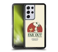 Head Case Designs Officially Licensed Peanuts Snoopy Woodstock Far Out Woodstock 50th Ultra-Armoured Shockproof Case Compatible With Samsung Galaxy S21 Ultra 5G