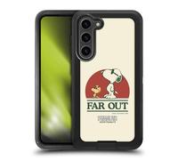 Head Case Designs Officially Licensed Peanuts Snoopy Woodstock Far Out Woodstock 50th Ultra-Armoured Shockproof Case Compatible With Samsung Galaxy S23+ 5G