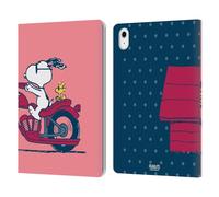 Head Case Designs Officially Licensed Peanuts Snoopy & Woodstock Halfs And Laughs Leather Wallet Case Compatible With Apple iPad Air 11 2020/2022/2024/2025