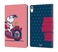 Head Case Designs Officially Licensed Peanuts Snoopy & Woodstock Halfs And Laughs Leather Wallet Case Compatible With Apple iPad 10.9 2022/2025