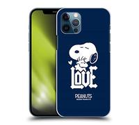 Head Case Designs Officially Licensed Peanuts Snoopy Woodstock Love Rock Tees Hard Back Case Compatible With Apple iPhone 12 / iPhone 12 Pro