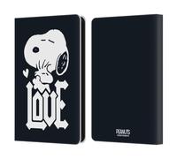 Head Case Designs Officially Licensed Peanuts Snoopy Woodstock Love Rock Tees Leather Wallet Case Compatible With Amazon Kindle 11th Gen (2024)