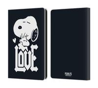 Head Case Designs Officially Licensed Peanuts Snoopy Woodstock Love Rock Tees Leather Wallet Case Compatible With Amazon Kindle Paperwhite 6