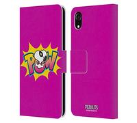 Head Case Designs Officially Licensed Peanuts Superhero The Many Faces Of Snoopy Leather Wallet Case Compatible With Apple iPhone XR