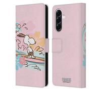 Head Case Designs Officially Licensed Peanuts Surf Beach Snoopy Leather Wallet Case Compatible With Samsung Galaxy A56 5G