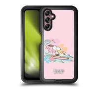 Head Case Designs Officially Licensed Peanuts Surf Beach Snoopy Ultra-Armoured Shockproof Case [Military Grade Protection] Compatible With Samsung Galaxy A14 5G