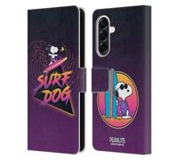 Head Case Designs Officially Licensed Peanuts Surf Dog Snoopy Aloha Disco Leather Wallet Case Compatible With Samsung Galaxy A56 5G