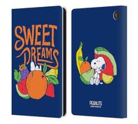 Head Case Designs Officially Licensed Peanuts Sweet Dreams Snoopy Naturally Sweet Leather Wallet Case Compatible With Amazon Fire 7 2022