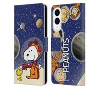 Head Case Designs Officially Licensed Peanuts Top Of The Moon Secrets Of Apollo 10 Leather Wallet Case Compatible With Samsung Galaxy S25 Edge