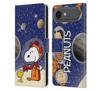 Head Case Designs Officially Licensed Peanuts Top Of The Moon Secrets Of Apollo 10 Leather Wallet Case Compatible With Apple iPhone 17 Air