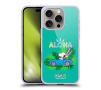 Head Case Designs Officially Licensed Peanuts Tropical Surf Snoopy Aloha Disco Gel Case [Military Grade Protection] Compatible With Apple iPhone 16 Pro