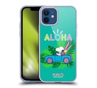 Head Case Designs Officially Licensed Peanuts Tropical Surf Snoopy Aloha Disco Gel Case [Military Grade Protection] Compatible With Apple iPhone 12 / iPhone 12 Pro