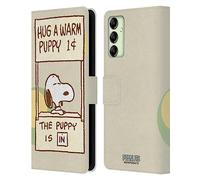 Head Case Designs Officially Licensed Peanuts Warm Snoopy Hug Leather Wallet Case Compatible With Samsung Galaxy A14 5G