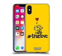 Head Case Designs Officially Licensed Peanuts Woodstock True Love Sealed With A Kiss Gel Case [Military Grade Protection] Compatible with Apple iPhone X/iPhone XS and Compatible with MagSafe