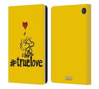 Head Case Designs Officially Licensed Peanuts Woodstock True Love Sealed With A Kiss Leather Wallet Case Compatible With Amazon Fire 7 2022